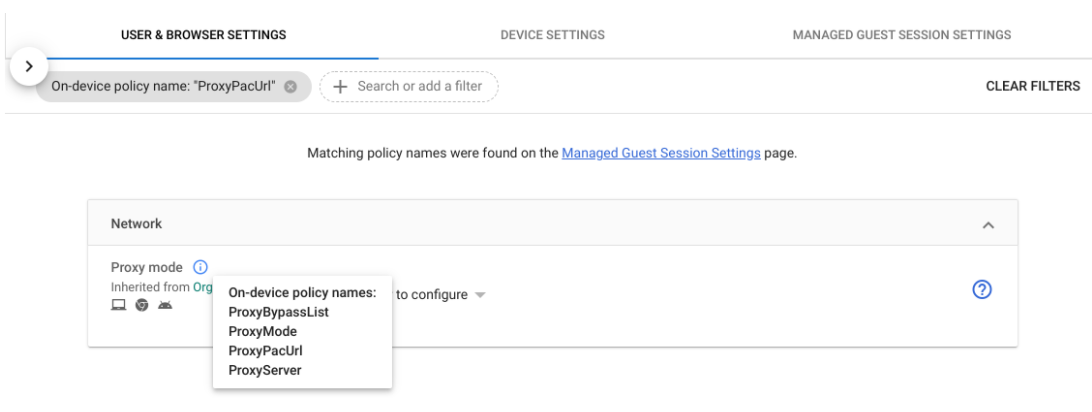 On-device policy search