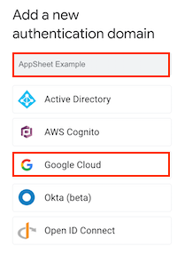 Connect AppSheet to a domain group