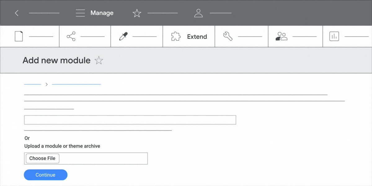 This animation demonstrates step 2 of setting up Google Analytics with Acquia.