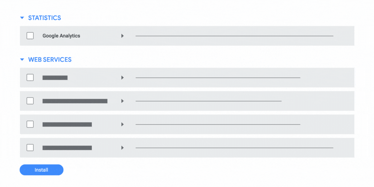 This animation demonstrates step 3 of setting up Google Analytics with Acquia.