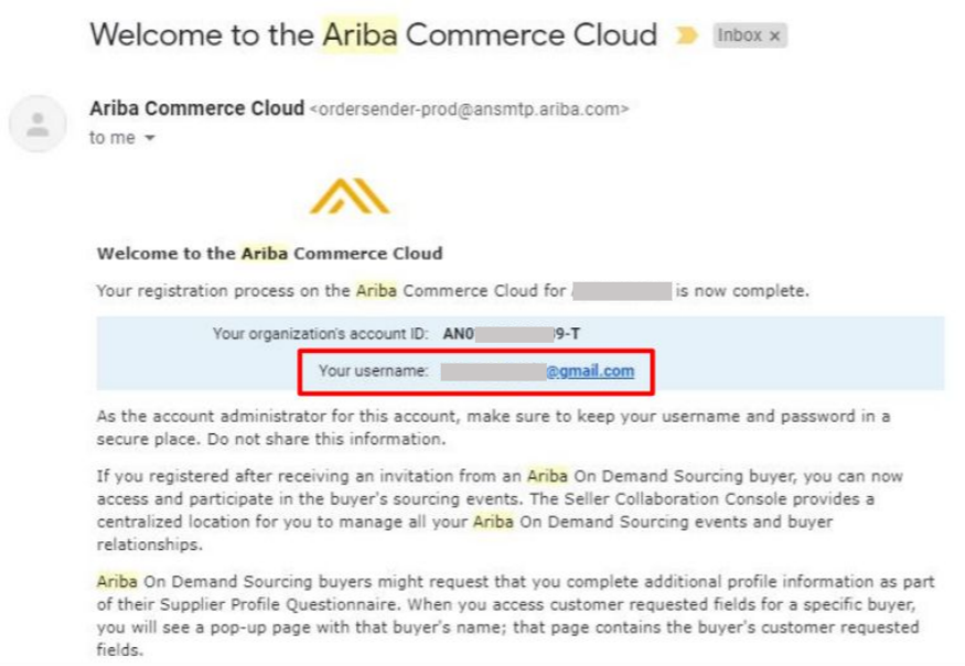 Enrolling with Ariba Alphabet/Google Suppliers Help
