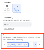 Use value from a previous step in a non-reusable action or task