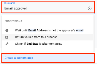 Enter Send an email and click Send an email under Suggestions