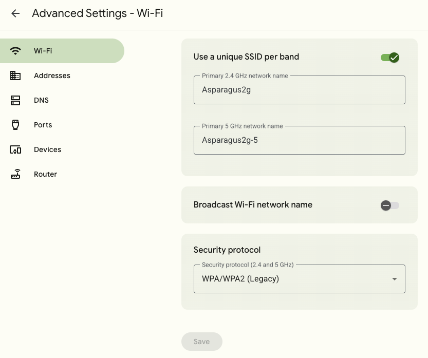 Configure advanced Wi-Fi settings - Google Fiber Help