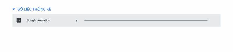 Ảnh động này minh họa bước 4 trong quá trình thiết lập Google Analytics bằng Acquia.