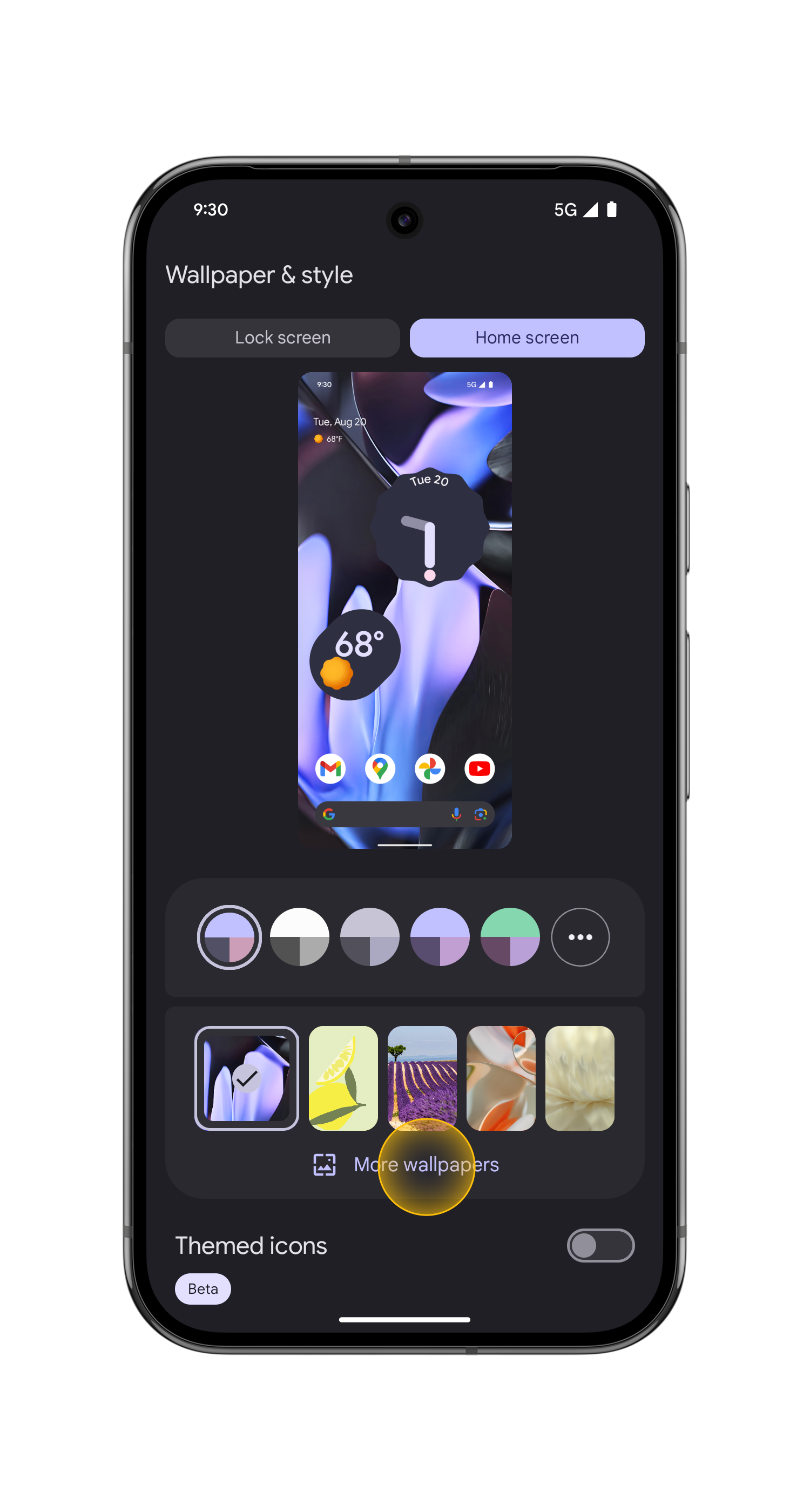 Create custom wallpapers Step 2