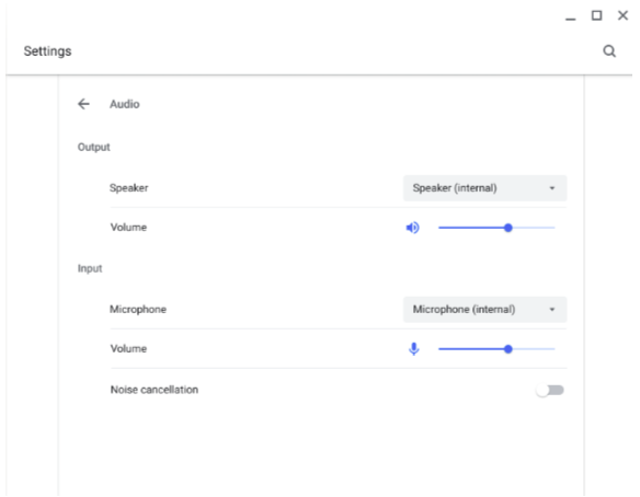 audio controls