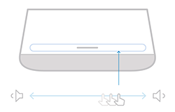 justera volymen på google home max