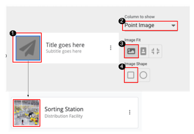 Configure image blocks in card view