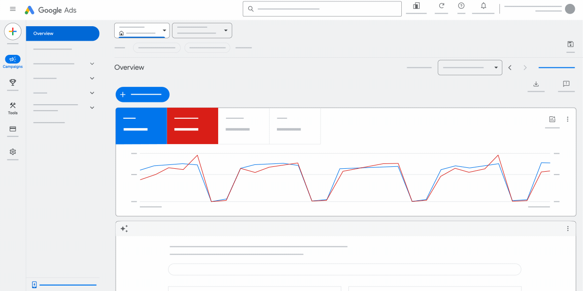 An animation that shows how to access the location groups setting in Google Ads.