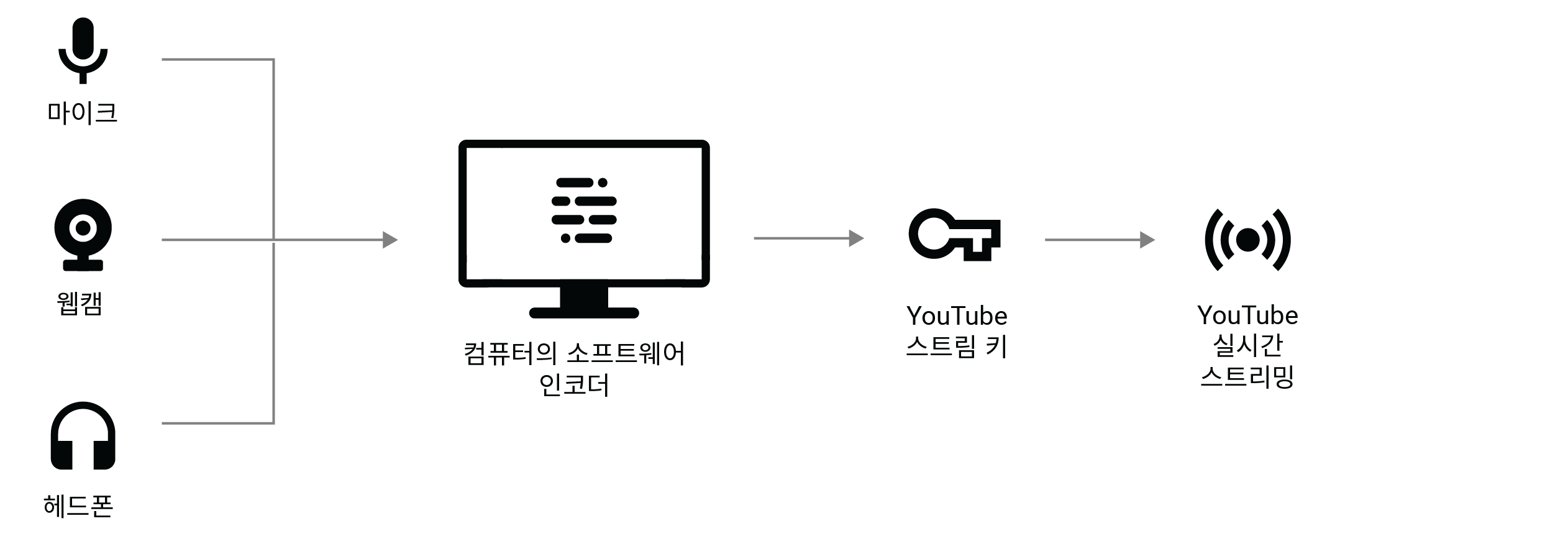 인코더를 잘못 설정하면 스트리밍하는 동안 하드웨어에 기술적 문제가 발생할 수 있습니다.