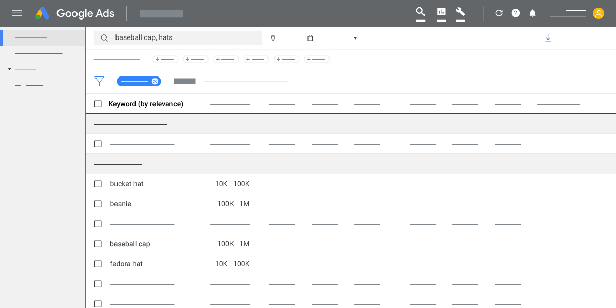 A guide on how to add keywords and forecast their performance in Keyword Planner.