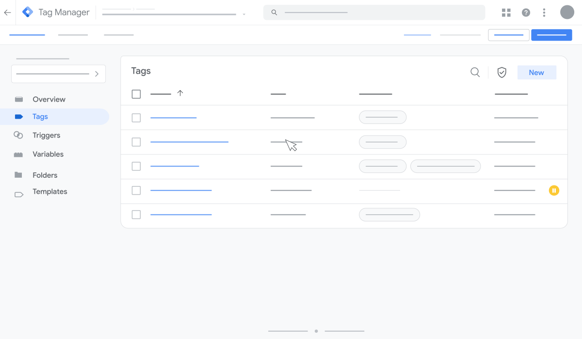 An animation showing how to set up Google Tag in Tag Manager.