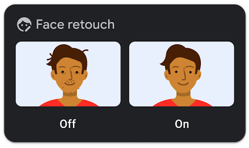 Camera Go settings: Face retouch