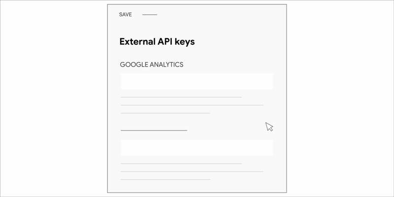 An animated GIF demonstrating how to add your Google Analytics code to Squarespace.