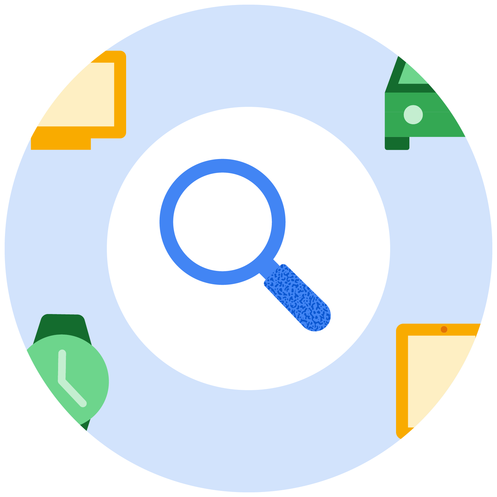 Find apps for your watch, tablet, TV, car, or other device