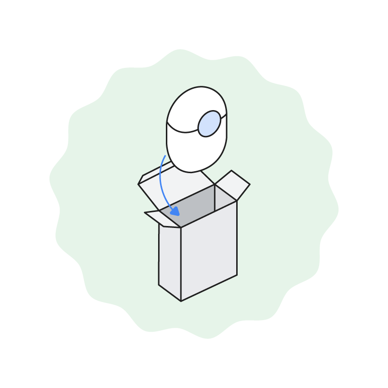 Put the earbuds in a pouch or inner box