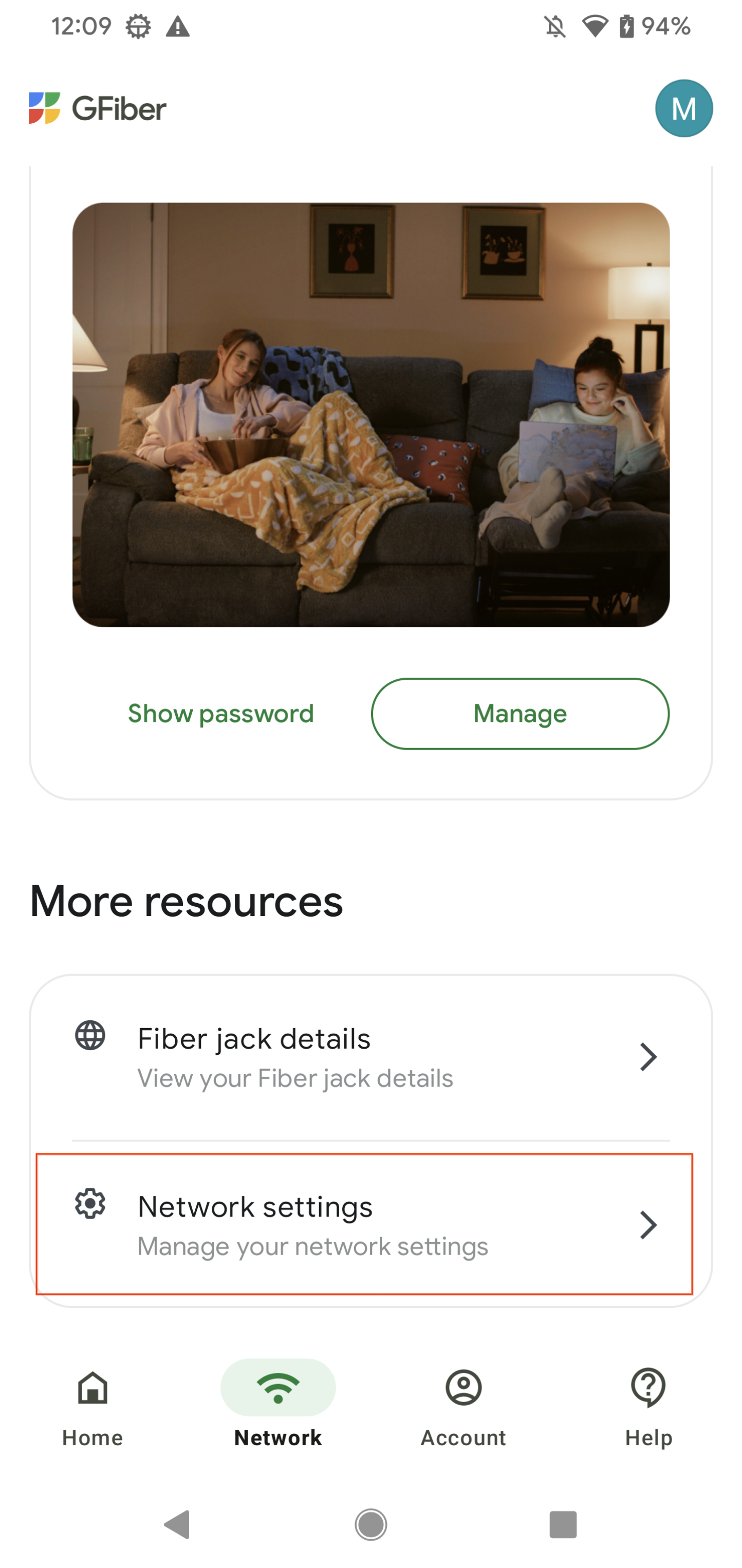 touch edit network settings