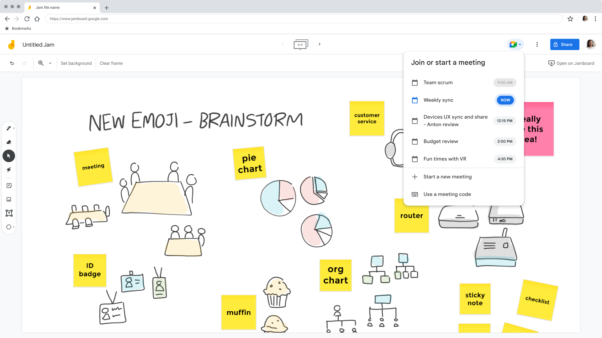 google jamboard presentation