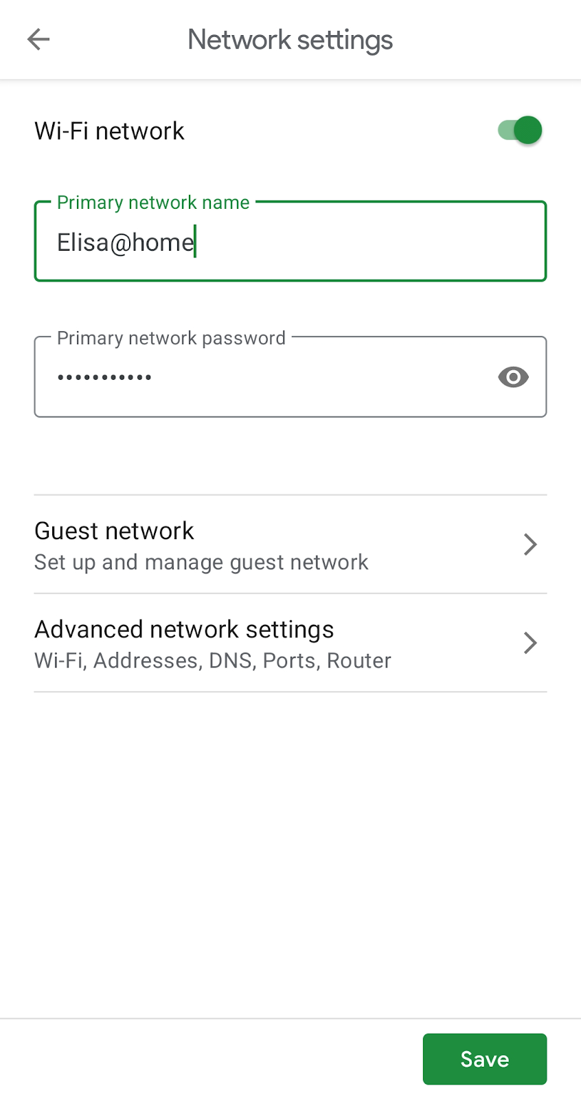 changing the primary network name in the fiber app