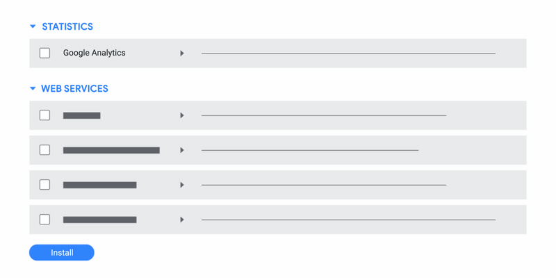 This animation demonstrates step 3 of setting up Google Analytics with Acquia.