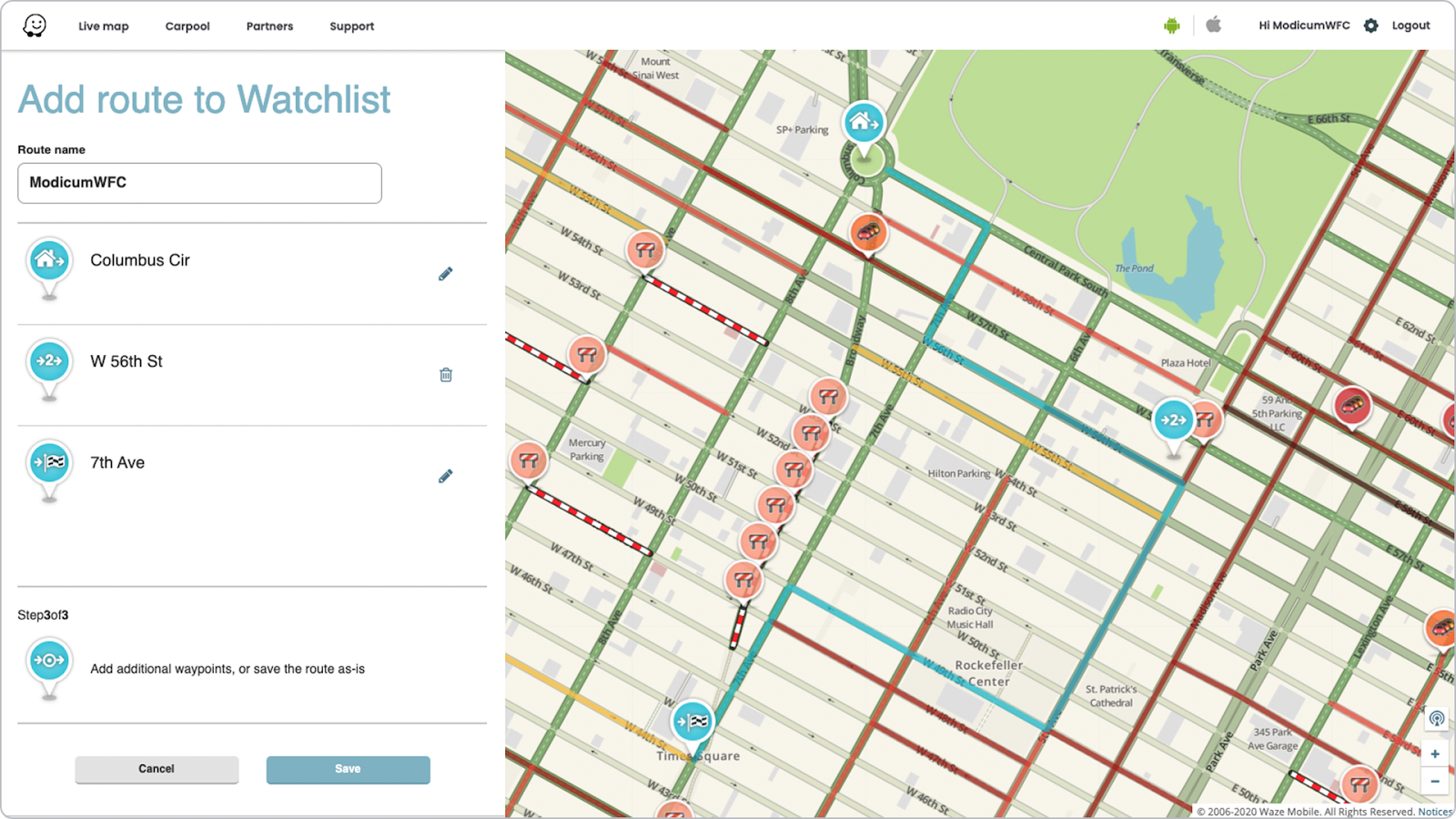 Driving directions, live traffic & road conditions updates - Waze