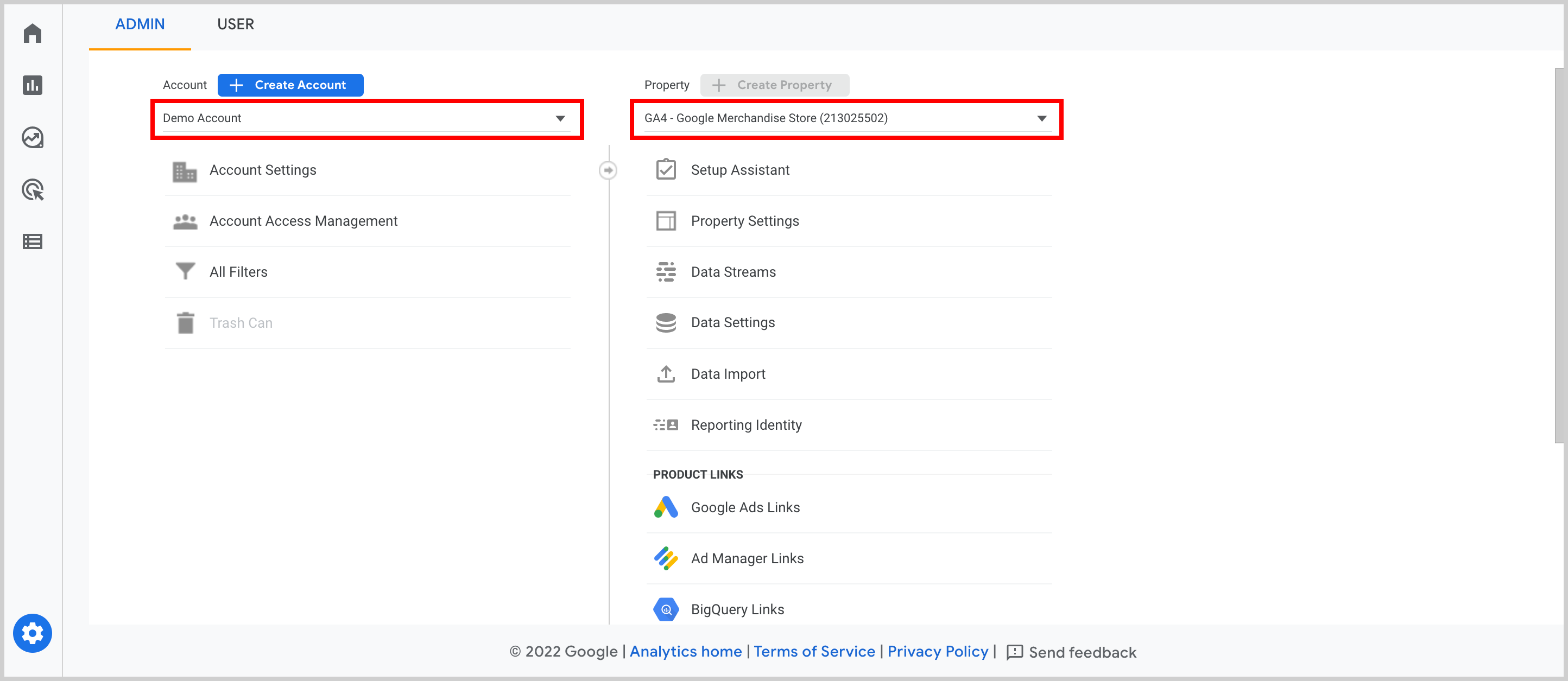  ga4 navigate to your account and property analytics help