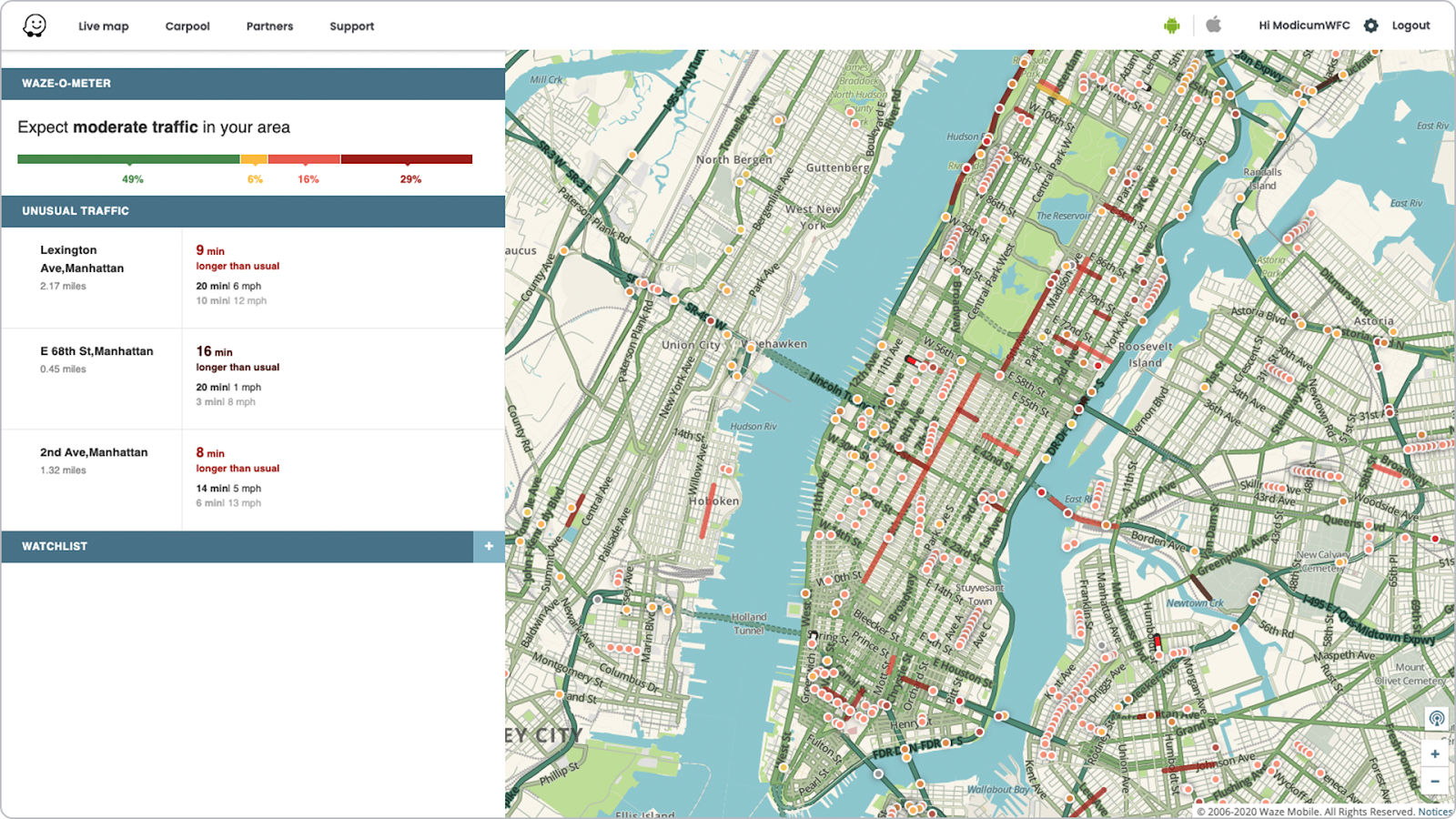 Driving directions, live traffic & road conditions updates - Waze