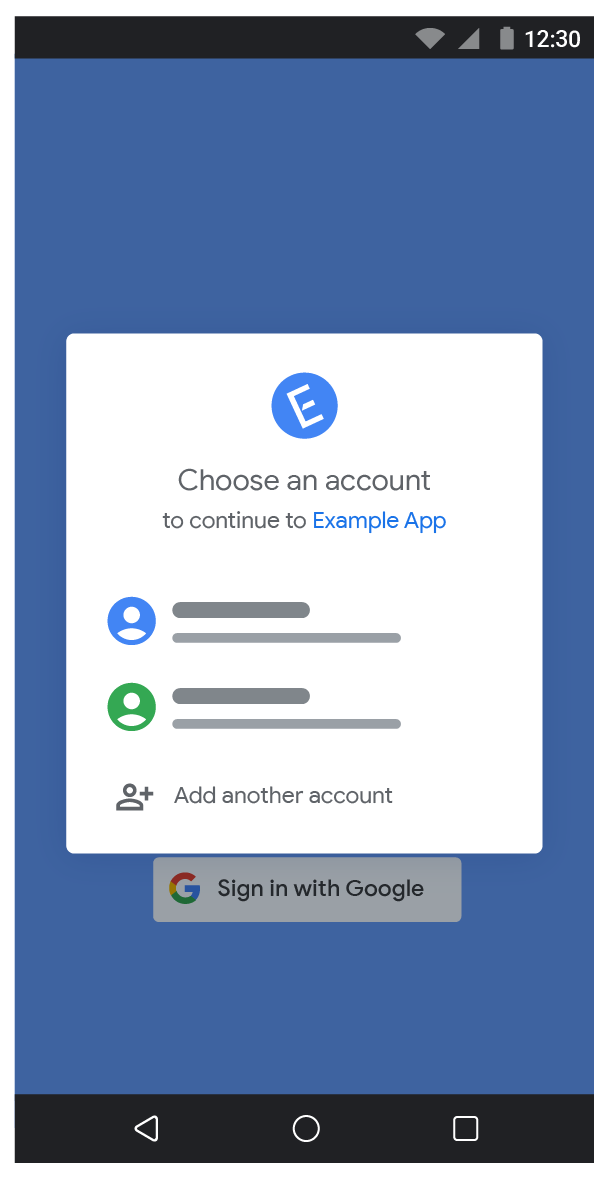 Now you can login in  with your Google account 