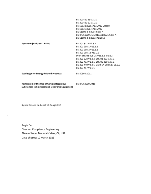 Safety and regulatory guide for Pixel 7a Help