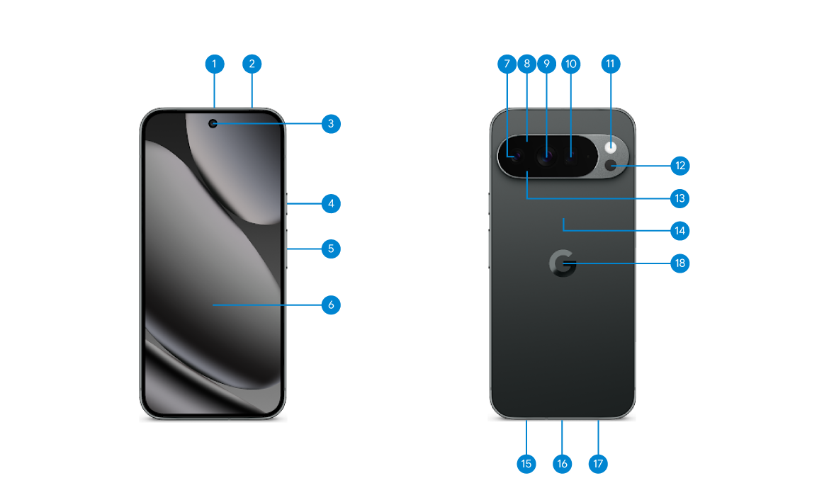 Pixel 10 Pro XL hardware diagram