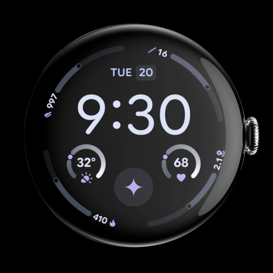 Watch puck sits on dock