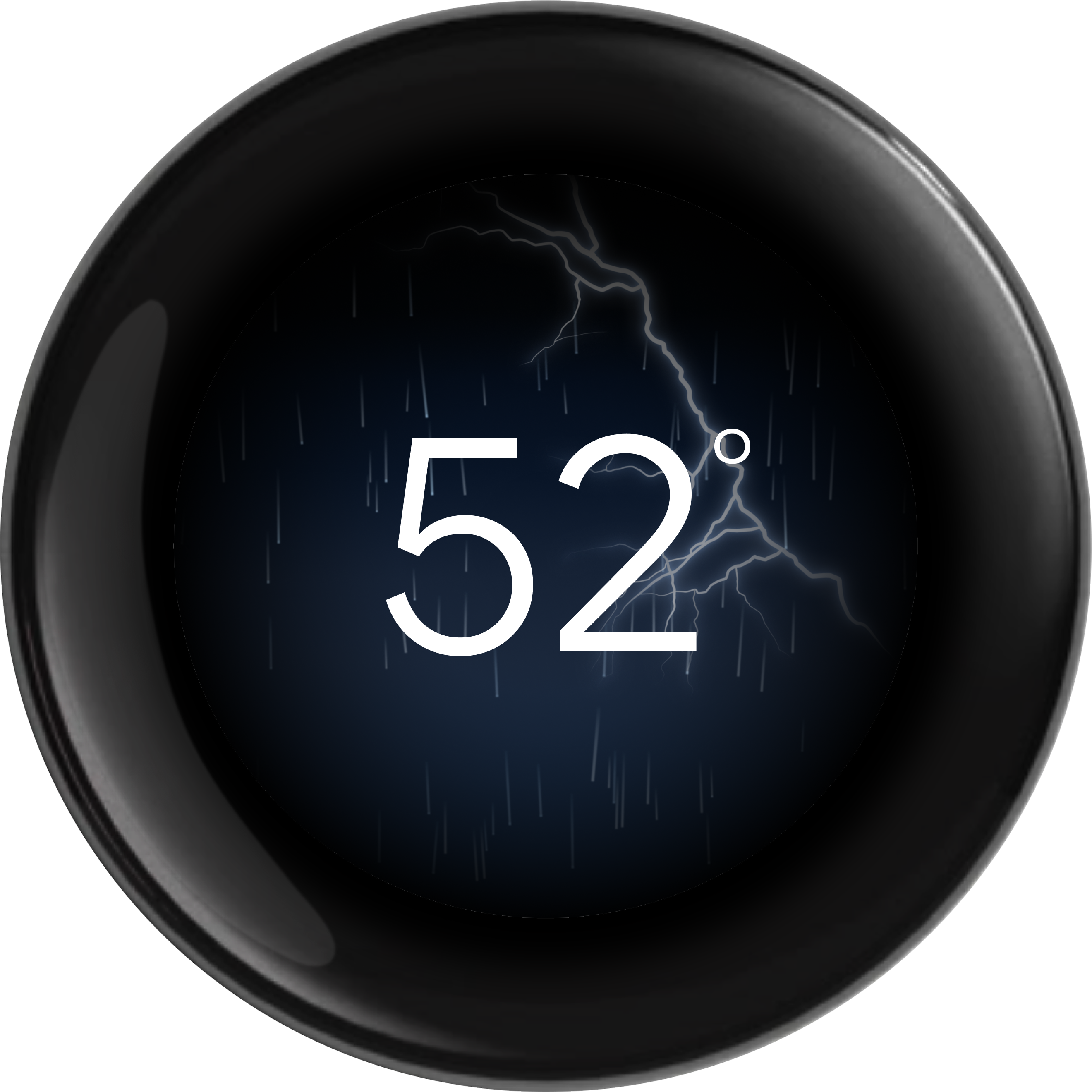 Weather variant of the Nest Thermostat Farsight face 