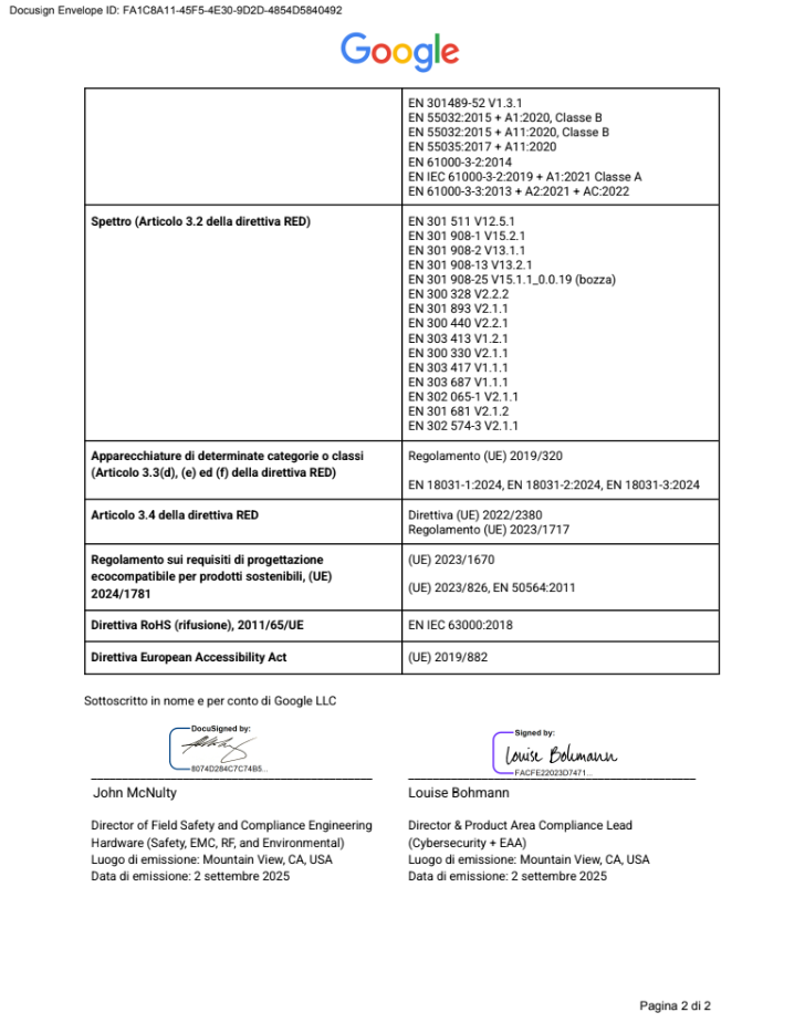 EU DoC Pixel 9 Pro XL GZC4K p2