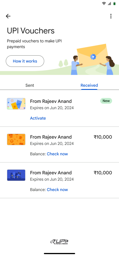 Get started with UPI Voucher