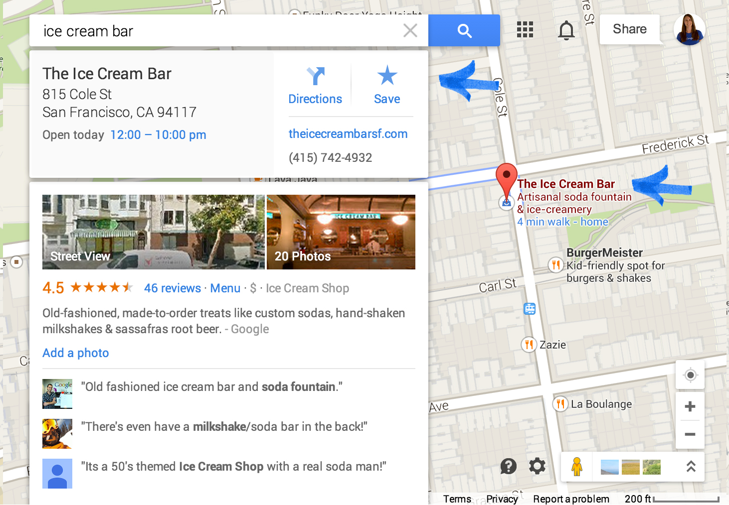 Change the size of the map and text - Google Maps Help