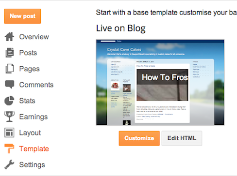 Create Your Own Blog Template Blogger