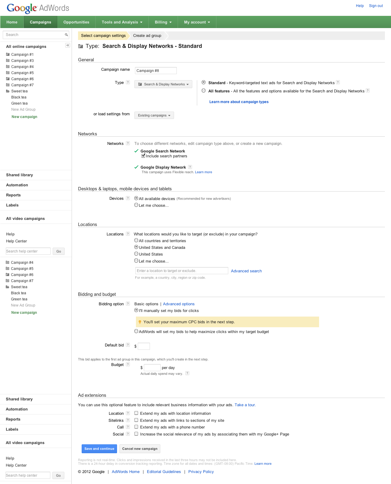Ad extensions