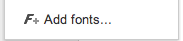 Add fonts