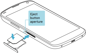 SIM-Karte in das Nexus 4 einlegen - Nexus-Hilfe