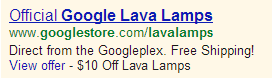Example offer extension ad Example offer extension ad