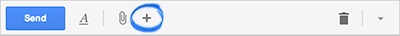 Gmail Compose Insert Options screenshot Gmail Compose Insert Options screenshot