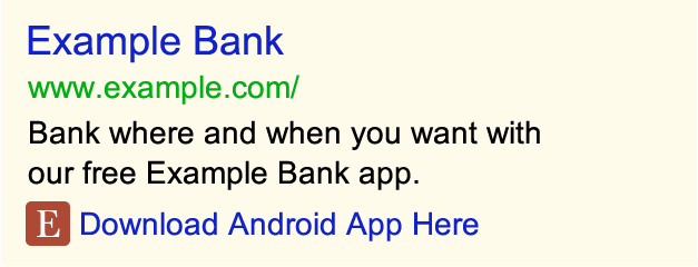 This is an example of an app extension