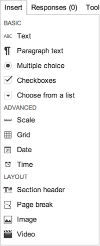 text_field form_for videos, page edit and and questions, breaks Add headers, images,