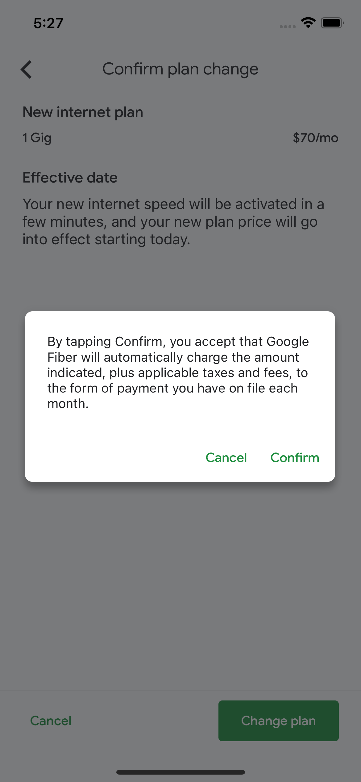 Change your service plan Google Fiber Help