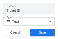 Update column to Ticket IDF of type Text