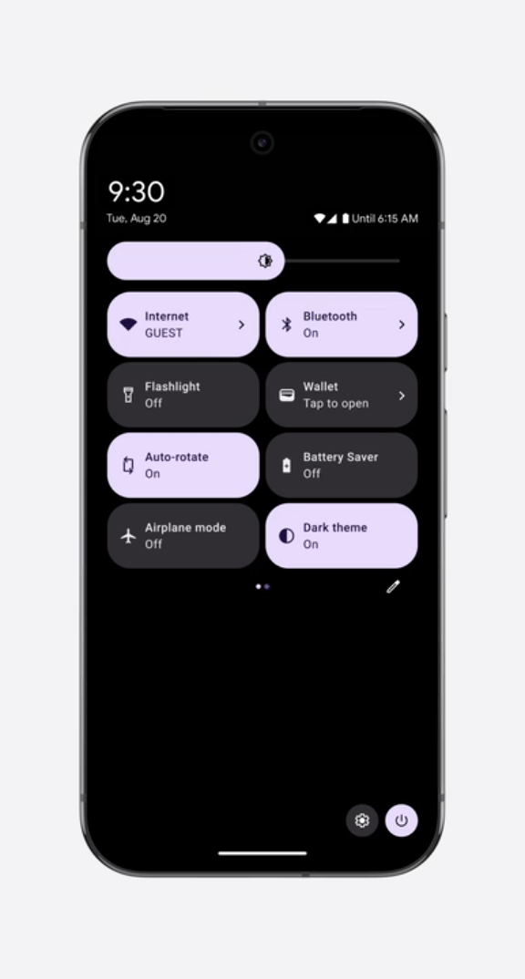 Change settings quickly pixel phone help