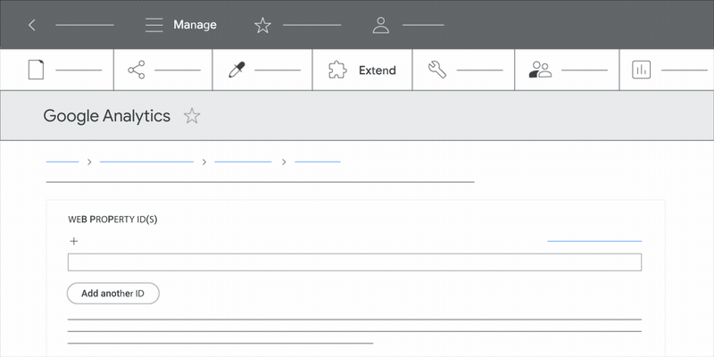 This animation demonstrates step 5 of setting up Google Analytics with Acquia.