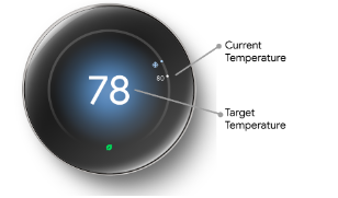 learning thermostat 4 temp screen
