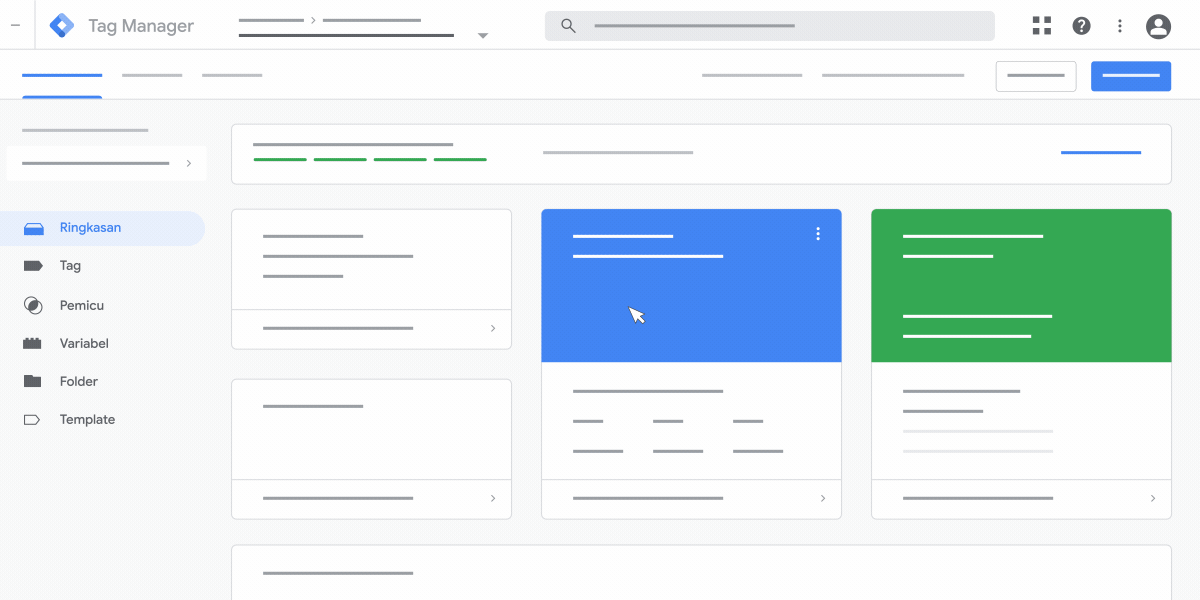 Animasi yang menunjukkan cara menyiapkan Conversion Linker di Tag Manager.